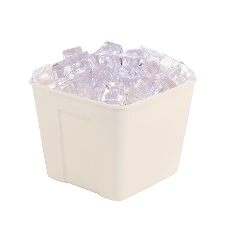 Hapco-Elmar R2000VAN-Essential 3 Qt. Square Ice Bucket W/O Handles, Vanilla, PK 36 R2000VAN